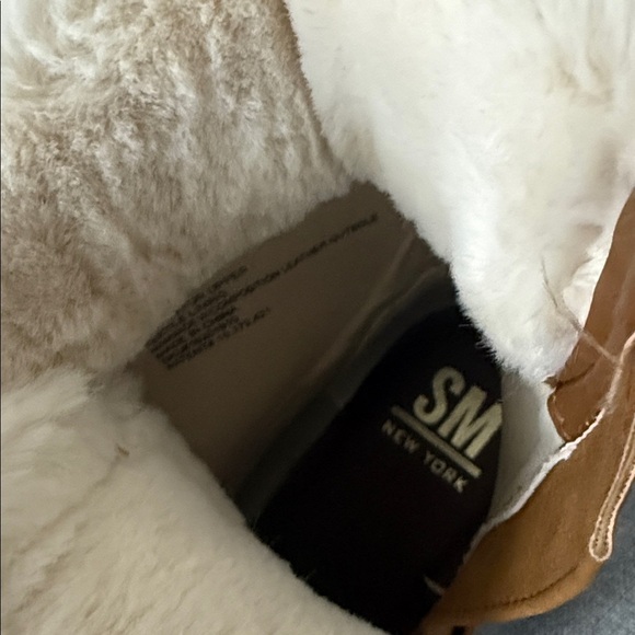 SM New York, leather Fur-Lined Women's Boots NWOT - Picture 6 of 11